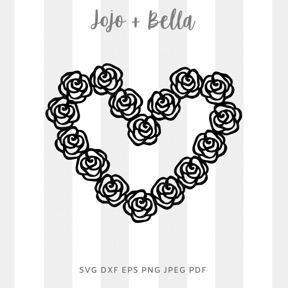Rose Svg Bundle • A Cut File for Cricut and Silhouette • Jojo & Bella